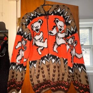 Grateful Dead dancing bears zip up